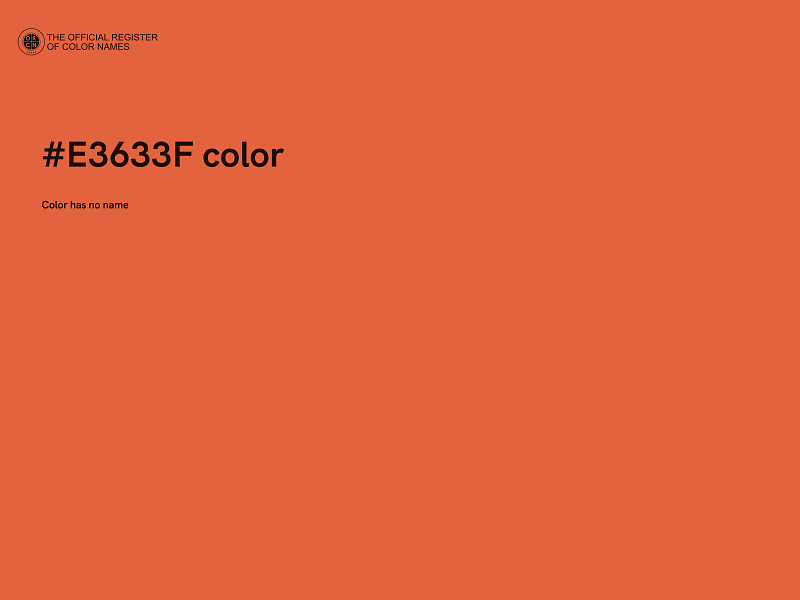 #E3633F color image