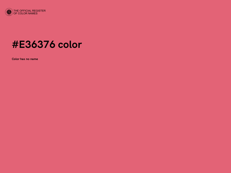 #E36376 color image