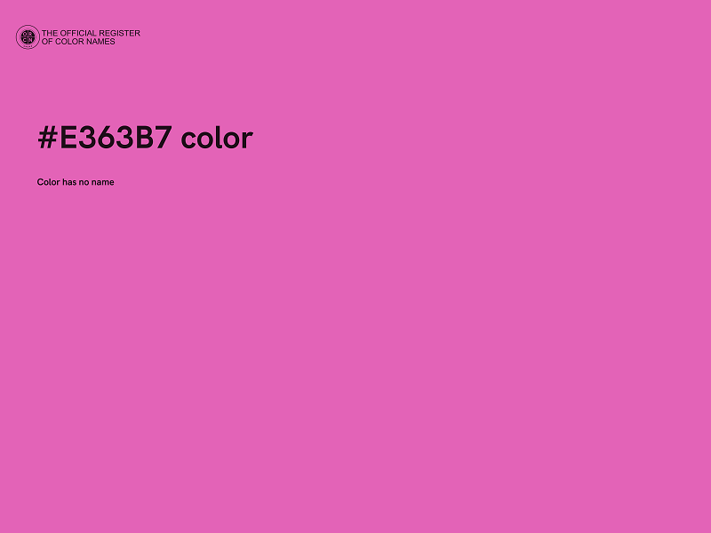 #E363B7 color image