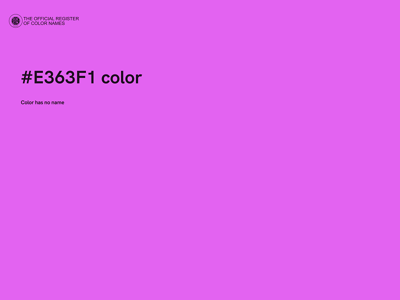 #E363F1 color image