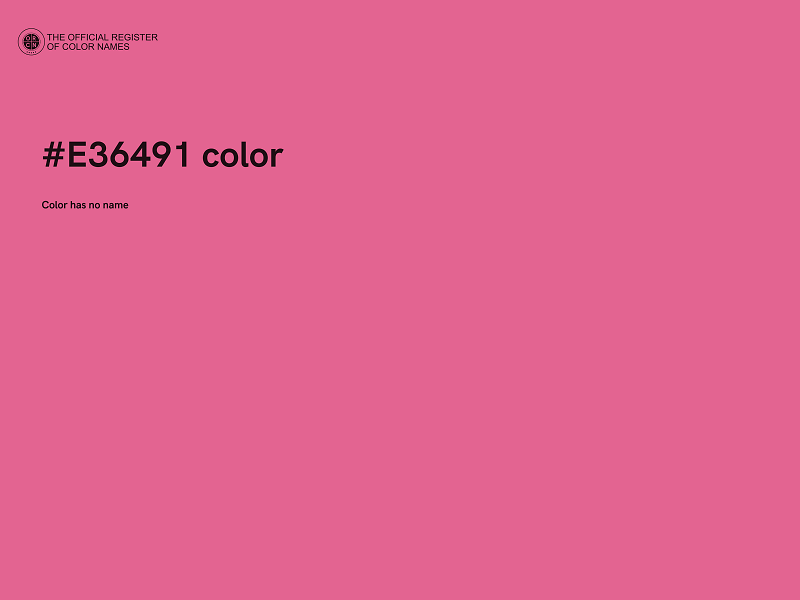#E36491 color image