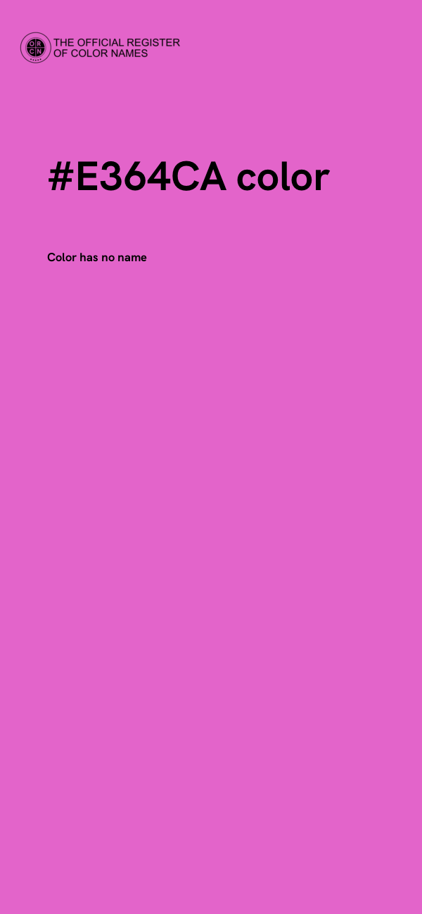 #E364CA color image