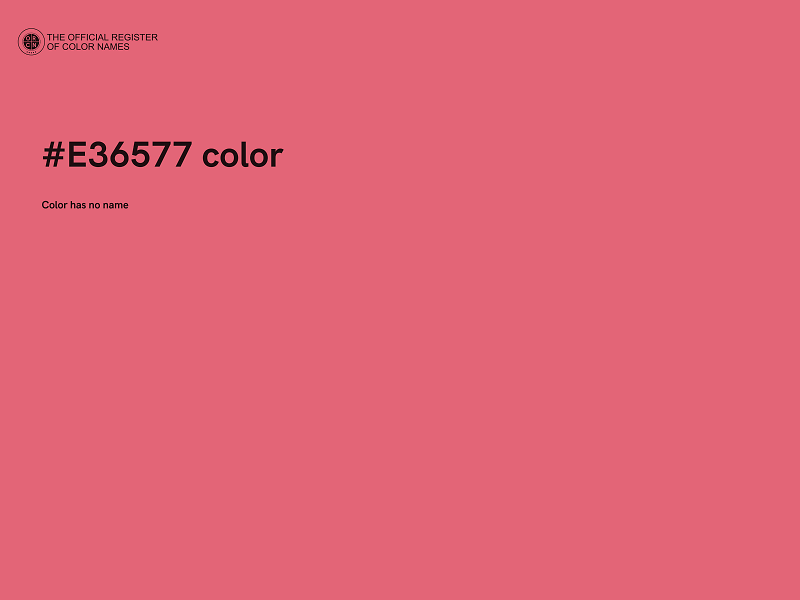 #E36577 color image