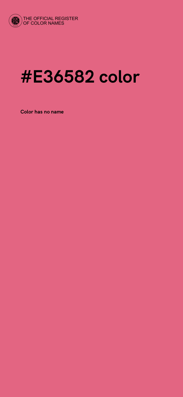 #E36582 color image