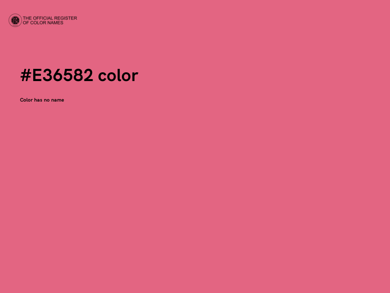 #E36582 color image
