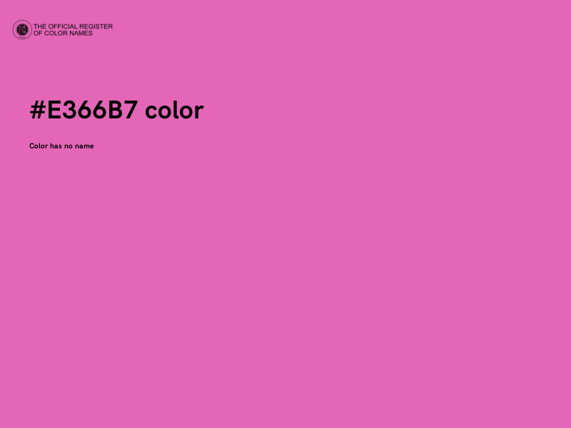 #E366B7 color image
