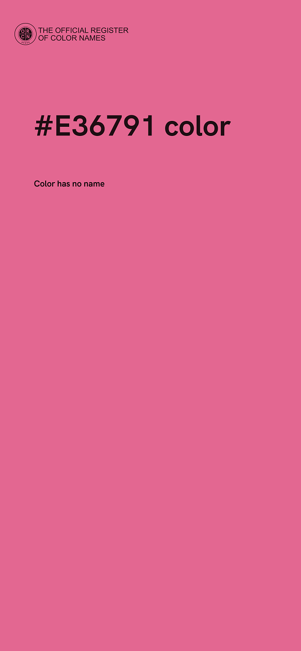 #E36791 color image