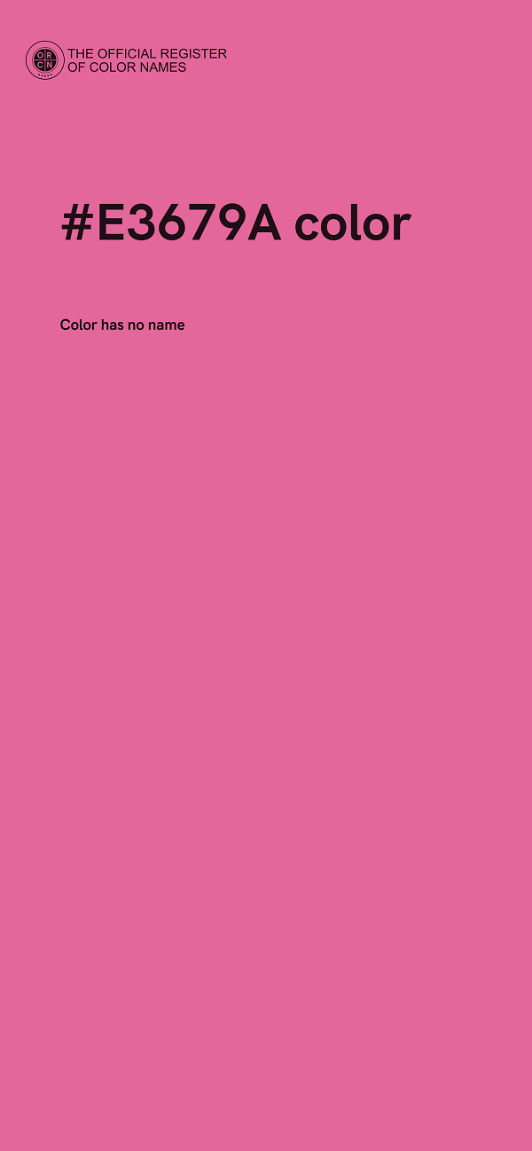 #E3679A color image