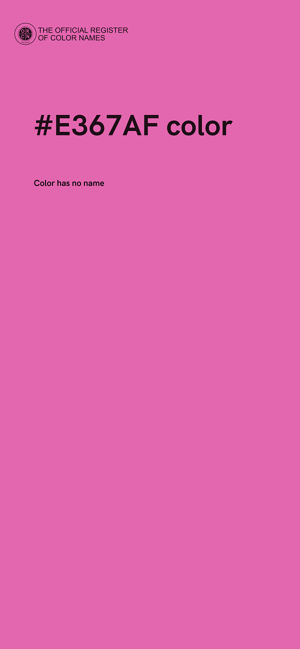 #E367AF color image