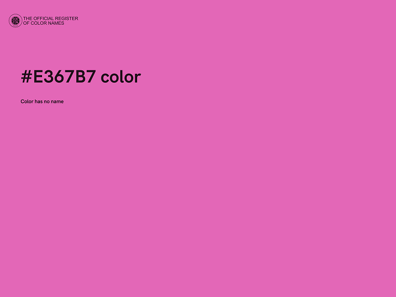 #E367B7 color image