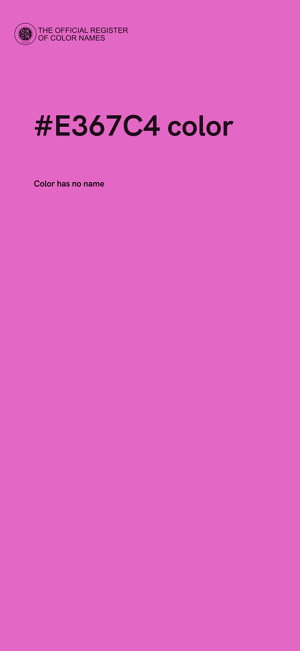 #E367C4 color image