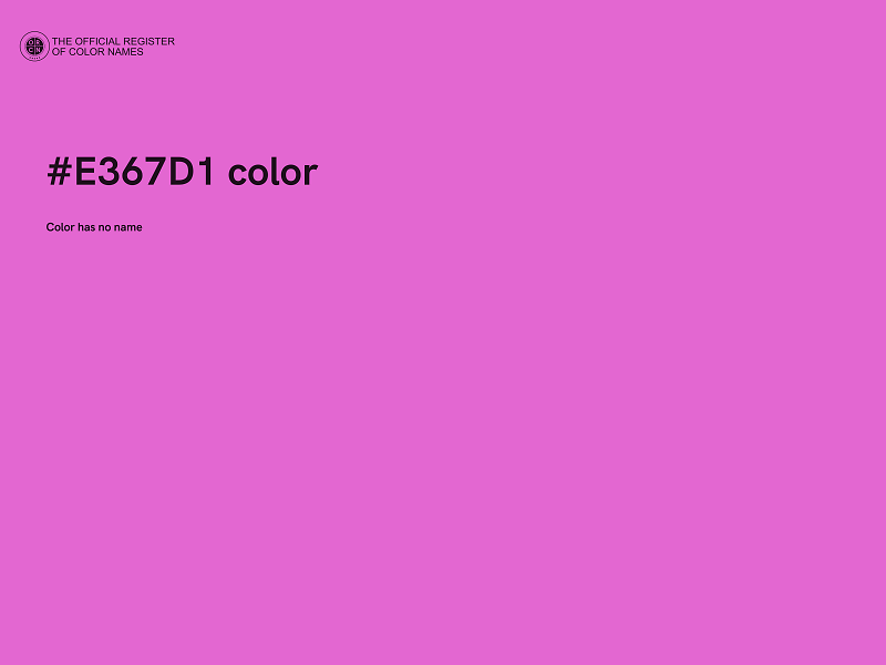 #E367D1 color image