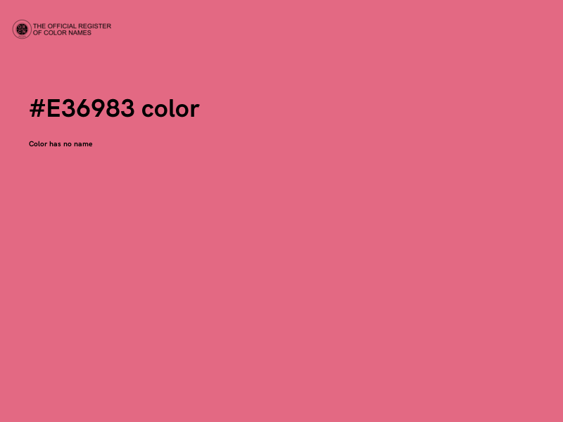 #E36983 color image
