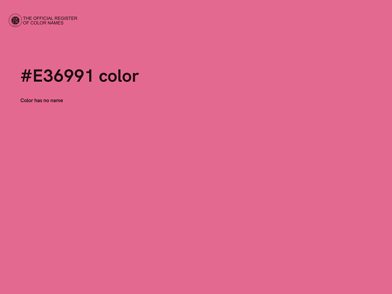 #E36991 color image