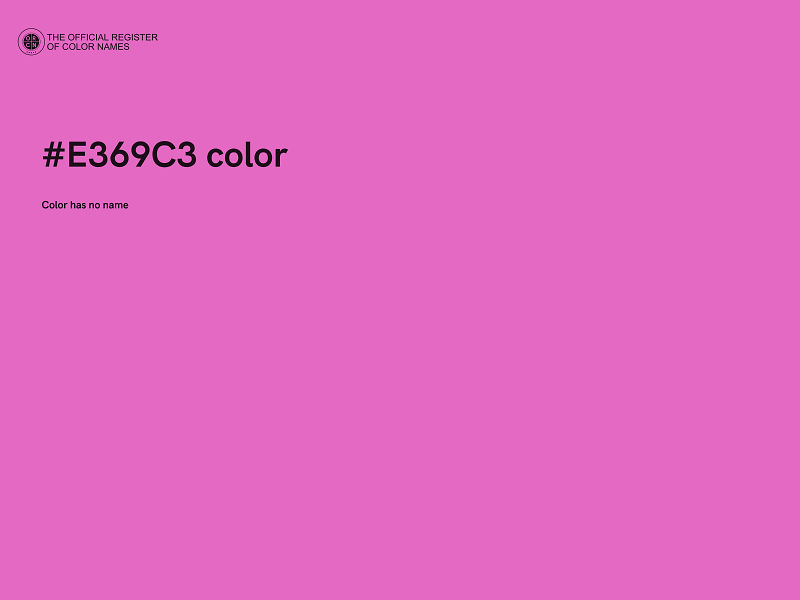 #E369C3 color image