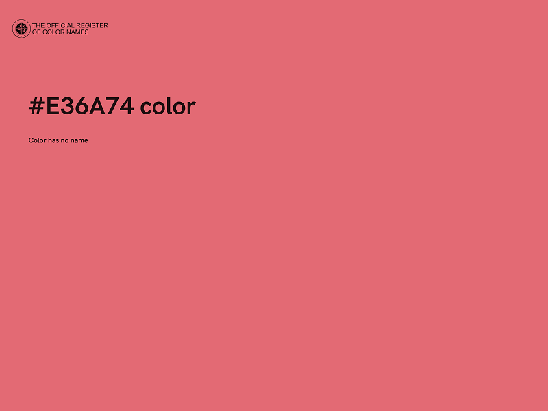 #E36A74 color image