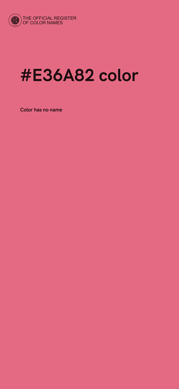 #E36A82 color image