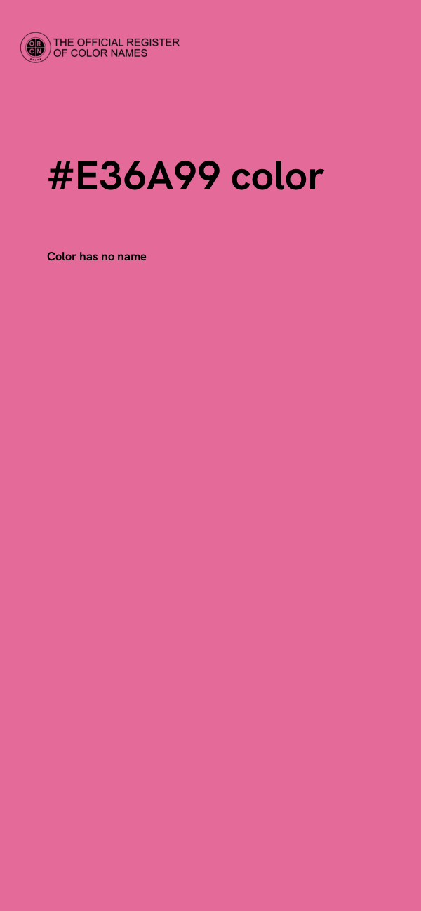 #E36A99 color image