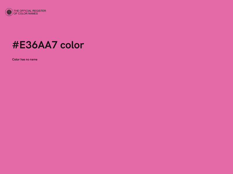 #E36AA7 color image