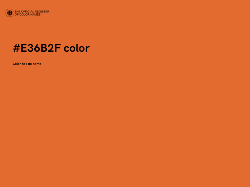 #E36B2F color image