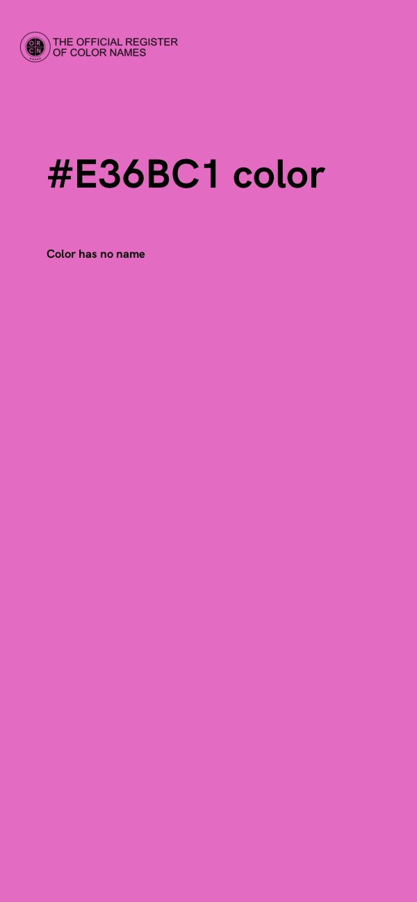 #E36BC1 color image