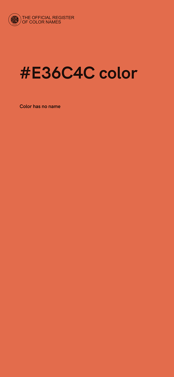 #E36C4C color image