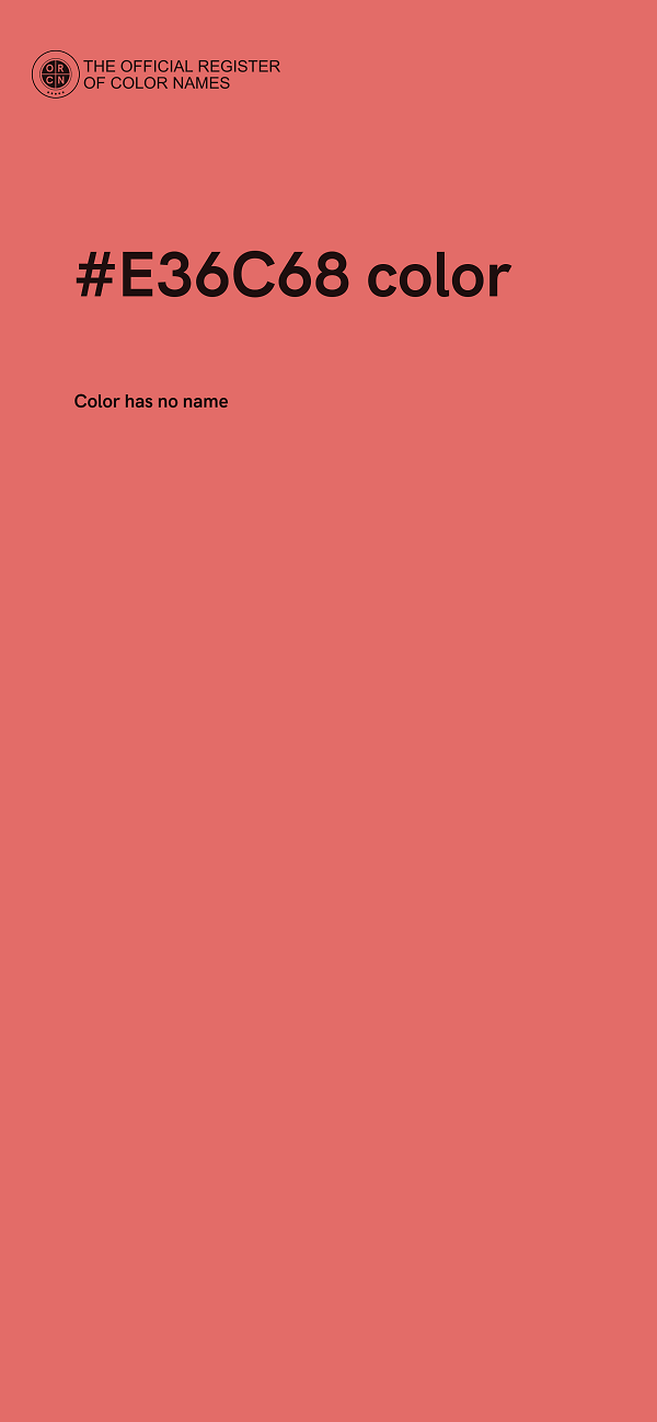 #E36C68 color image