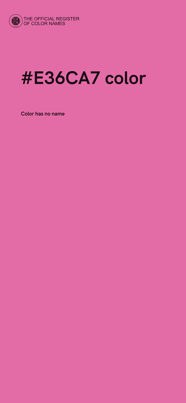 #E36CA7 color image