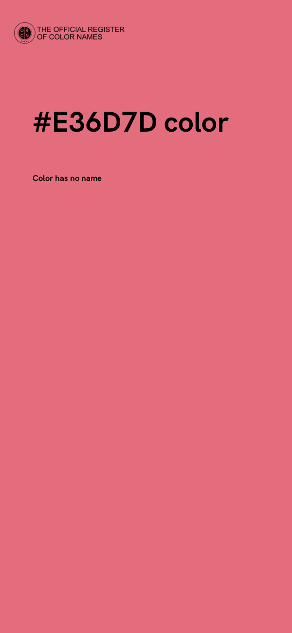 #E36D7D color image