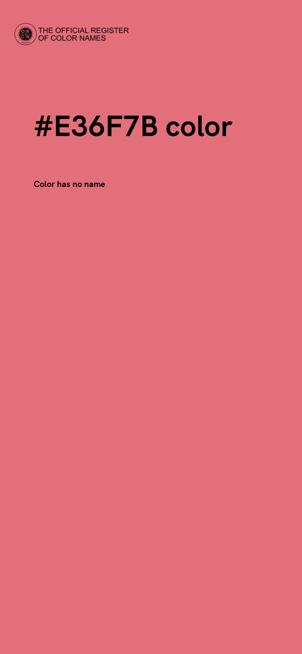 #E36F7B color image