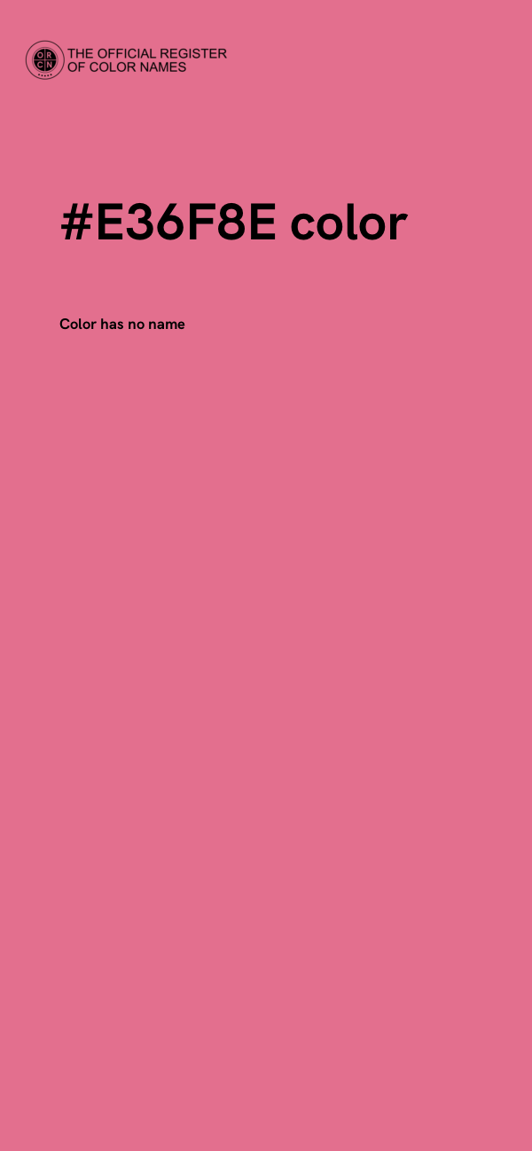 #E36F8E color image