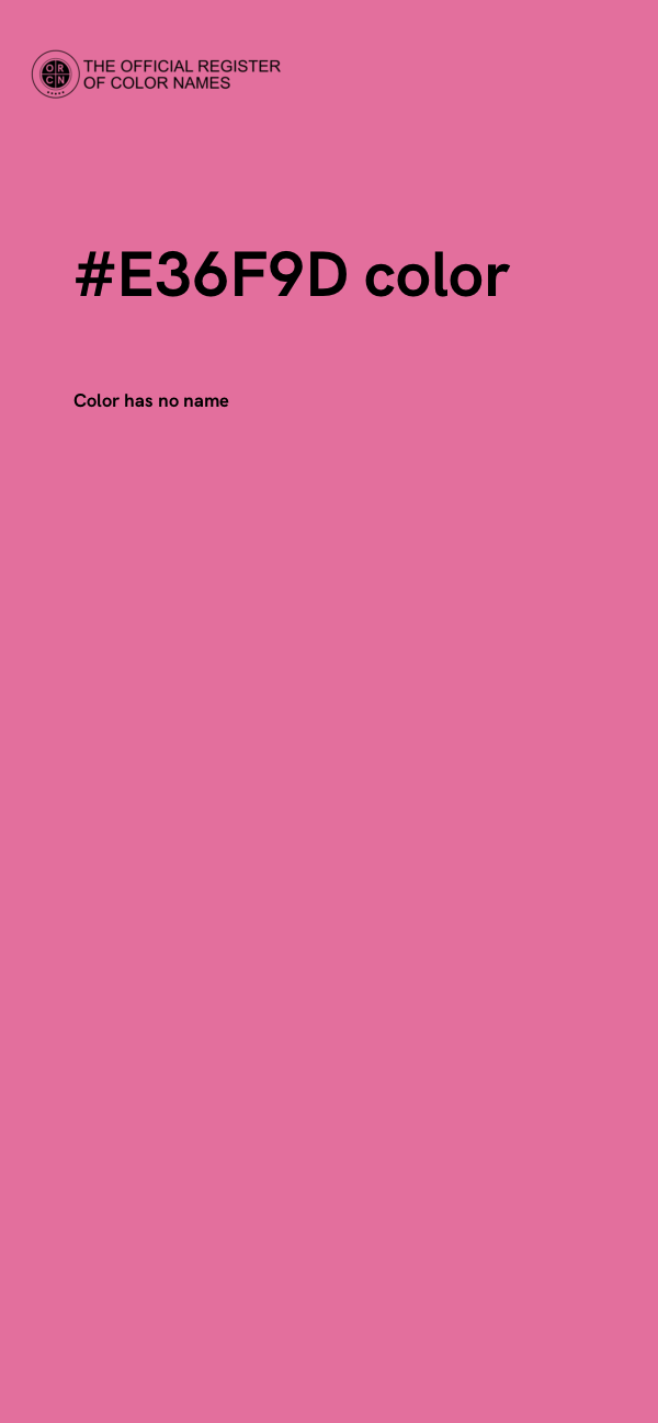 #E36F9D color image