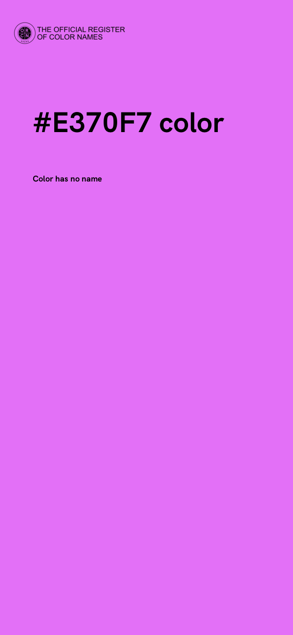 #E370F7 color image