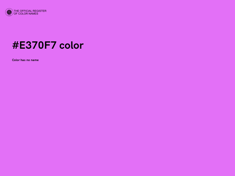 #E370F7 color image