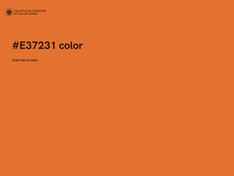 #E37231 color image