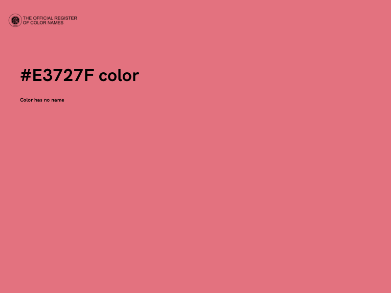 #E3727F color image