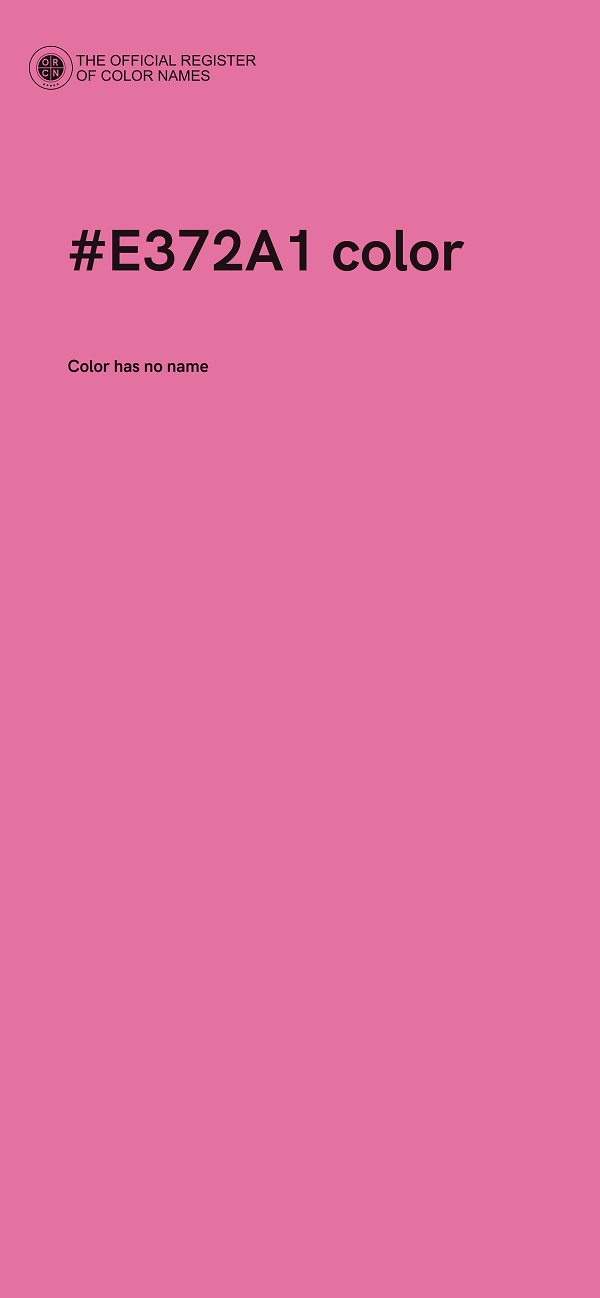 #E372A1 color image