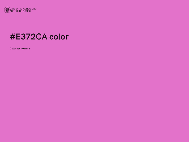 #E372CA color image