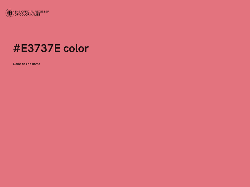 #E3737E color image