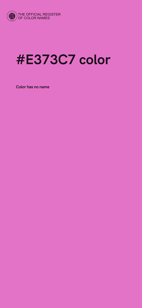 #E373C7 color image