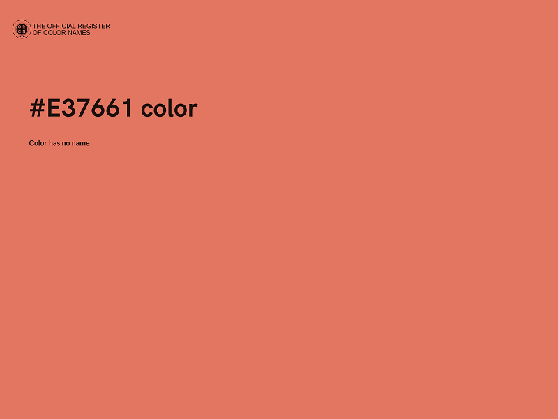 #E37661 color image