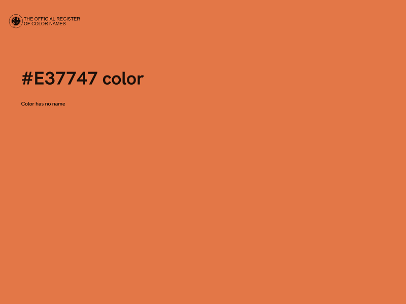 #E37747 color image