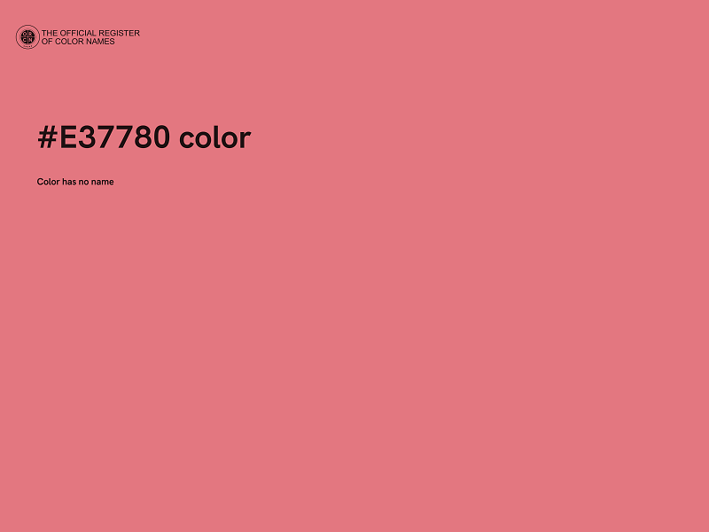 #E37780 color image