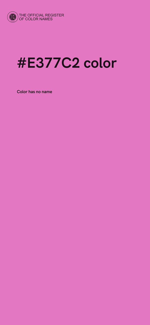 #E377C2 color image