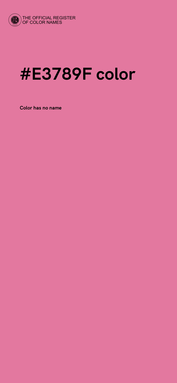 #E3789F color image