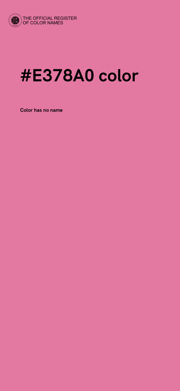 #E378A0 color image