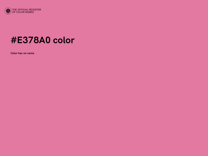 #E378A0 color image