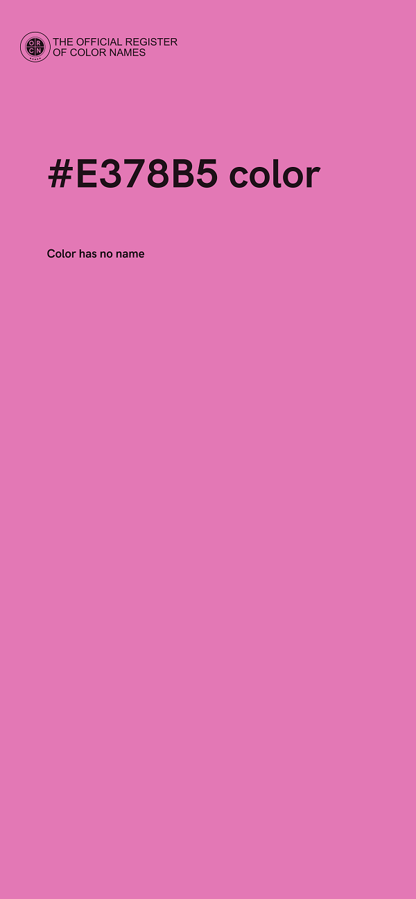 #E378B5 color image