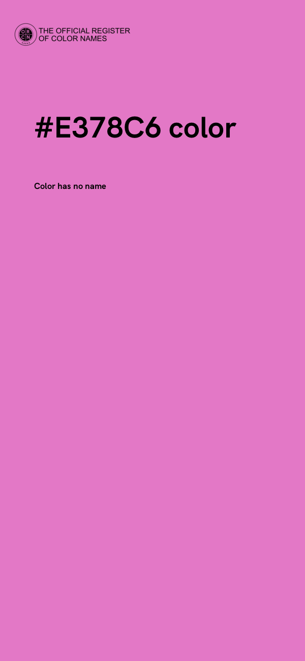 #E378C6 color image