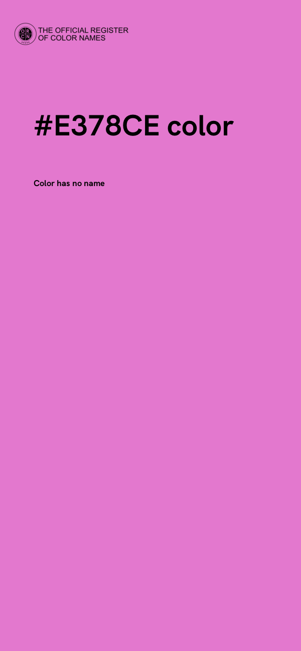 #E378CE color image